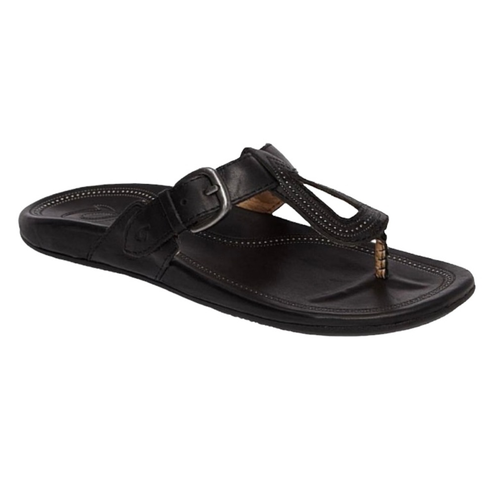 Olukai Lanakila Leather Buckle Sandal